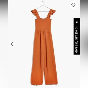 Lightspun Lucie Flutter-Sleeve Jumpsuit